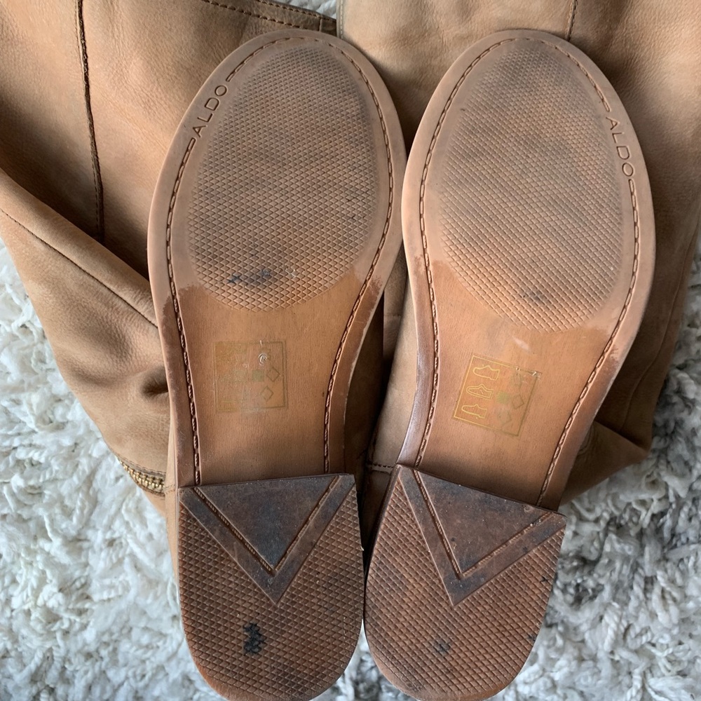 Aldo Side Zip Up Suede Boots - Picture 6 of 8
